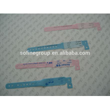 Hot Sale fashion plastic hospital patient id wristbands